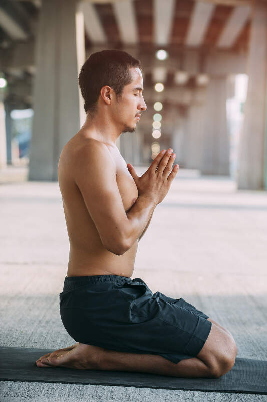 Beim Yoga können Sie völlig entspannen