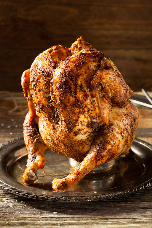 Bierhähnchen: Huhn auf Bierdose