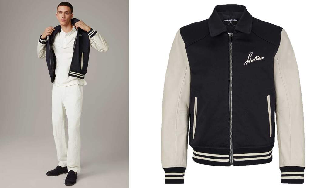 Bomberjacken für Männer / Herbst 2023 / Strellson Collegejacke