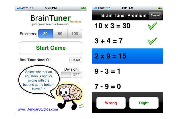 Brain Tuner fürs iPhone