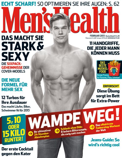 Cover der Men's Health Februar-2013-Ausgabe