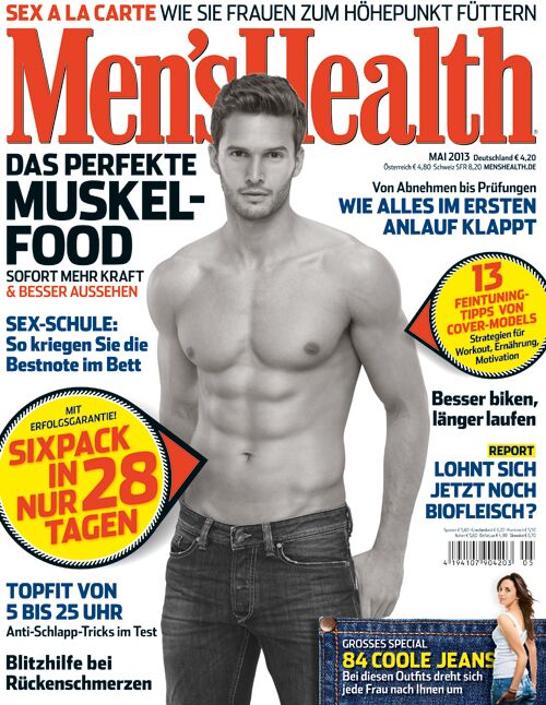 Covermodel Dejan Obradovic der Mai-Ausgabe von Men's Health