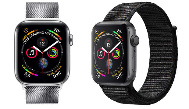 Das Display der Apple Watch 4 ist um 30 Prozent größer als bei der Apple Watch Series 3