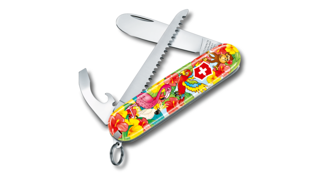 Das My First Victorinox von Victorinox im Papageien-Motiv.