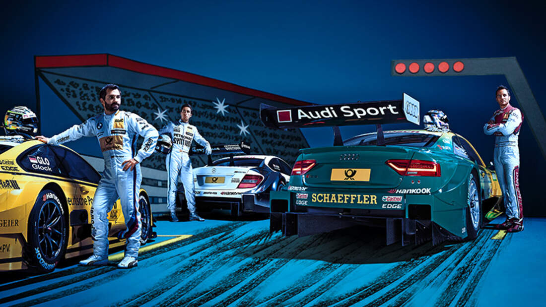 Das Training der Profi-Rennfahrer Timo Glock, Daniel Juncadella und Timo Scheider