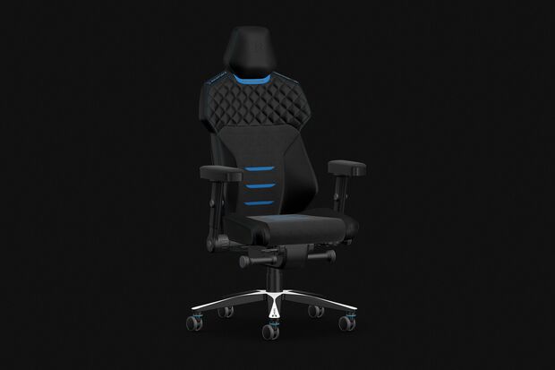 Der Gaming-Stuhl "Backforce One Plus" kombiniert hohe Ergonomie mit schickem Design