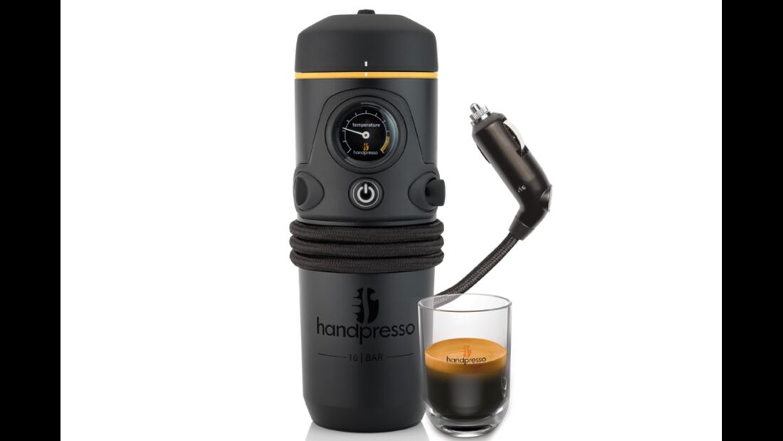 Die Handpresso ist eine Espresso-Maschine für unterwegs