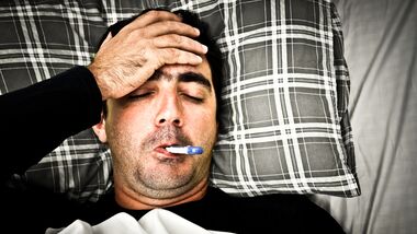 Die Symptome einer Erkältung sind meist nachts am schlimmsten