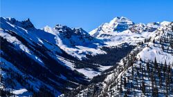 Die Winterlandschaft um Aspen im US-Bundesstaat Colorado
