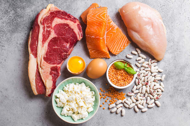 EAAs sind eiweißhaltige Lebensmittel wie Fleisch und Fisch