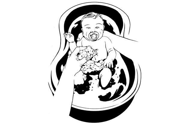 Handgriffe für Väter: Baby baden