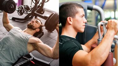 Hanteln oder Maschinen: Welche Trainingsgeräte liegen beim Muskelaufbau vorn?