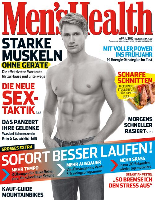 Heftvorschau Men's Health April-Ausgabe 2013