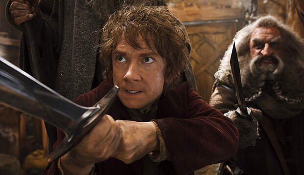 Im zweiten Teil der „Hobbit“-Trilogie hetzt Regisseur Peter Jackson Hobbit Bilbo und 13 Zwerge im Dauerlauf quer durch die Fantasy-Welt Mittelerde
