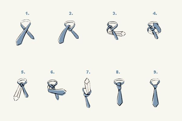 Krawatte binden: Der doppelte Windsor-Knoten Schritt für Schritt