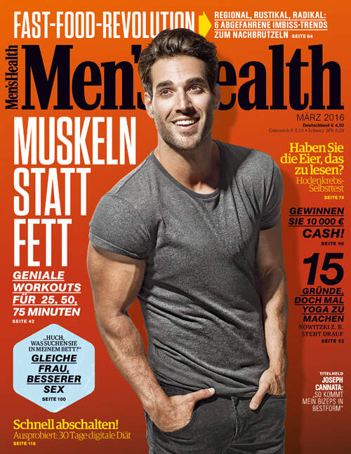 März-Ausgabe der Men's Health 2016