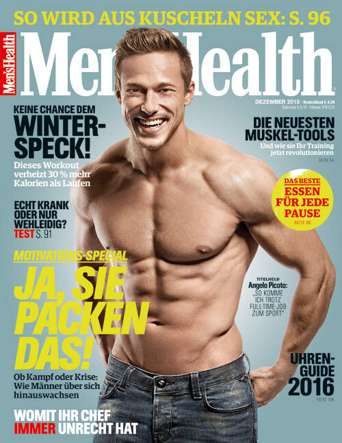 Men's Health 12/2015 mit Titelheld Angelo Picoto