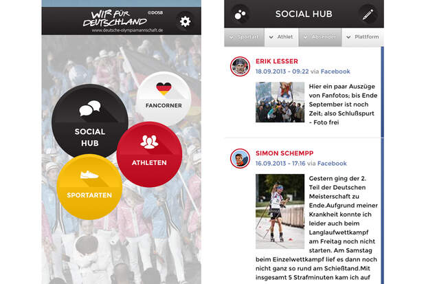 Olympia-App Deutsche Olympiamannschaft