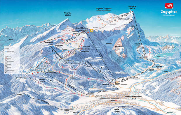Pistenplan 2015/16: Garmisch-Classic