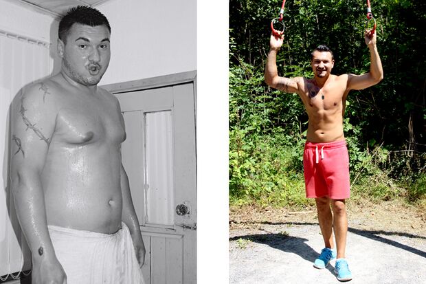 Roman hat 20 Kilo abgenommen: Vorher wog er 108 Kilo, nachher 88 Kilo