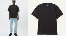 Schwarzes T-Shirt Sommer 2022 / Weekday
