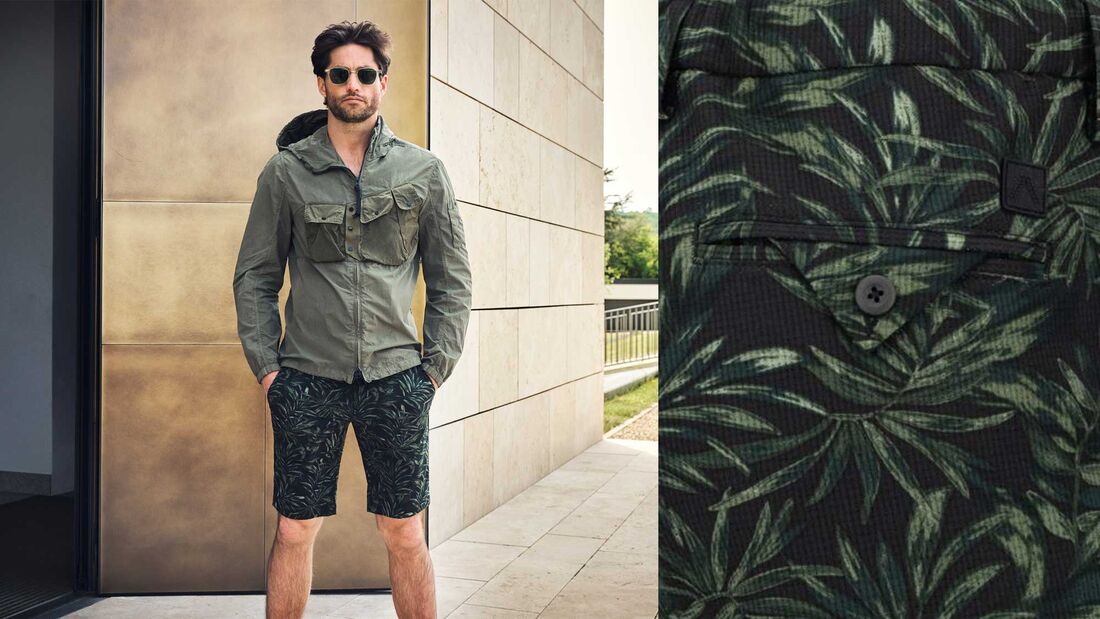 Shorts für Männer / Sommer 2023 / Alberto Camouflage-Shorts