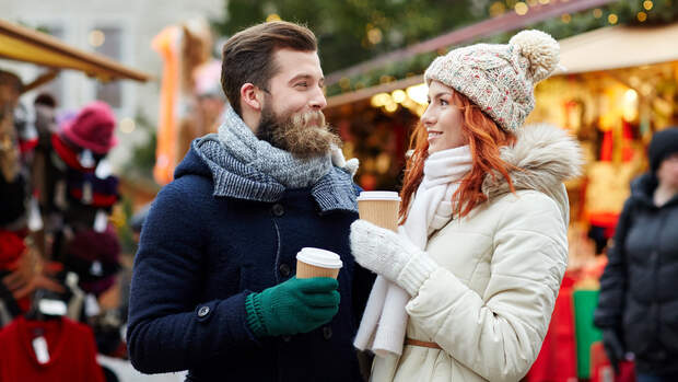 Spare Kalorien auf dem Weihnachtsmarkt