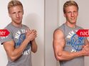 Sport-Trainee Nico Reiher (28) hat seinen Bizeps auf XL-Format gebracht