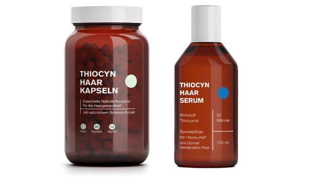 Thiocyn Haarkapseln und Serum gegen Haarausfall