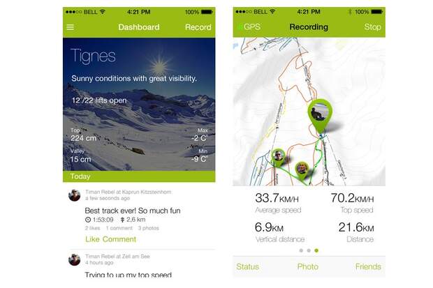 Top-Apps für die Piste: Snowciety