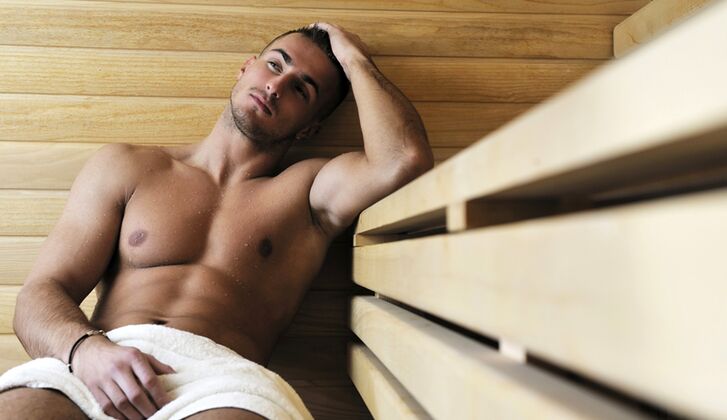 In sauna erektion der Frage