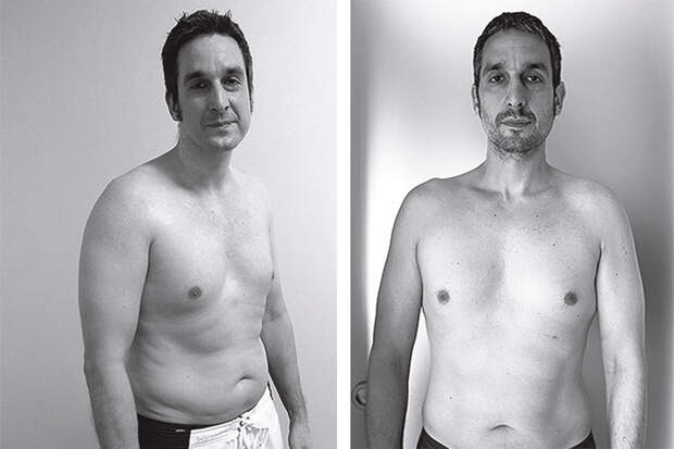 Vorher-Nachher-Bilder nach 100 Tage Bodyweight-Training