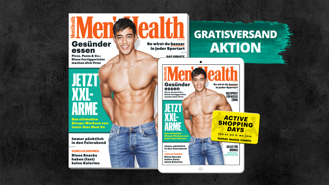 So kommst du online ganz einfach an das aktuelle Men's-Health-Magazin