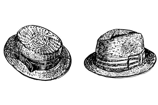 links: Pork Pie / rechts: Trilby
